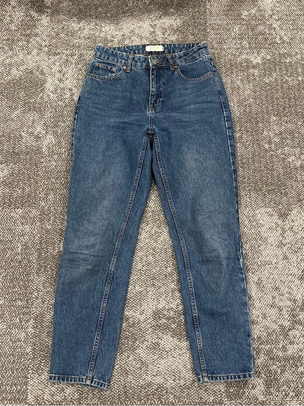 Free People We the Free High Waisted Mom Jeans Blue Denim Womens Size 26
